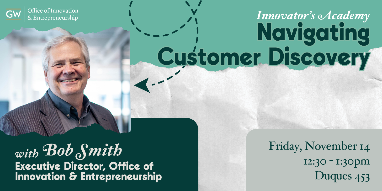 Navigating Customer Discovery website graphic