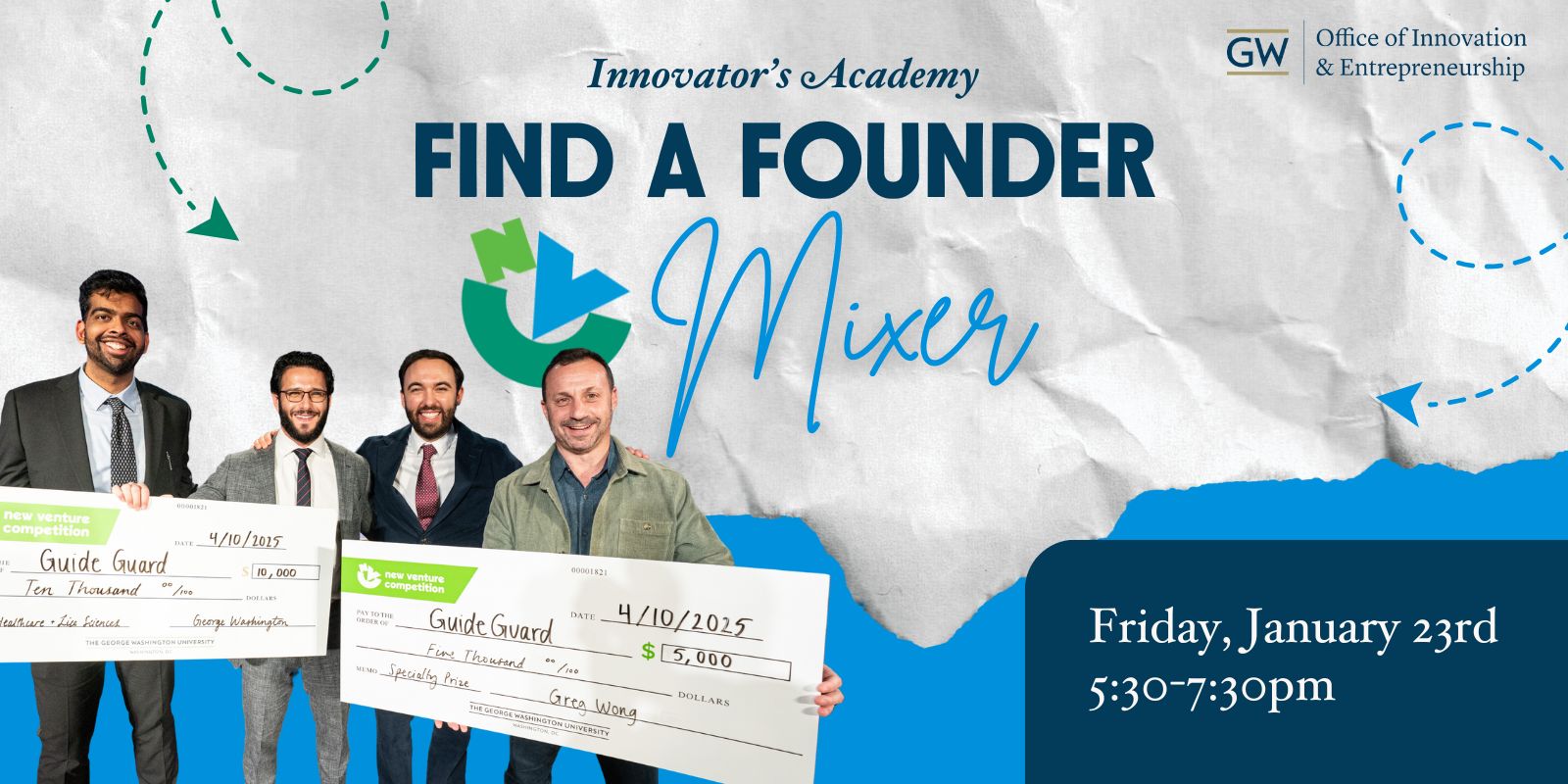 Find a Founder Mixer Website Graphic